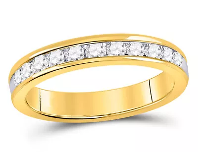 Diamond Wedding Band Ring 1/2 Carat (ctw H-I I1-I2) In 14K Yellow Gold • $895