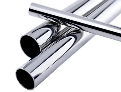 GRADE 304 Stainless Steel Tube MIRROR Polished Custom Cut Up To 1200mm • £6.89