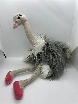 $17.75 • Buy Anthropologie Plush Sloth Stuffed Animal Toy Ostrich TIPPED FUR CLEAN 20”