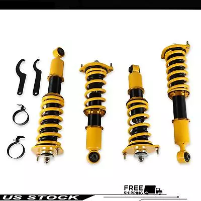 4x Coilover Strut Suspension Springs Adj. Ht. For Mazda Miata MX5 MX-5 1989-1998 • $239.15