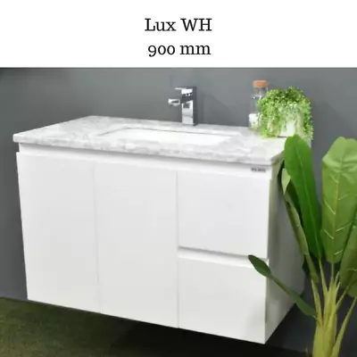 Bathroom Vanity Cabinet Unit 900 Mm Natural Marble Top Ceramic Basin Sink  • $979