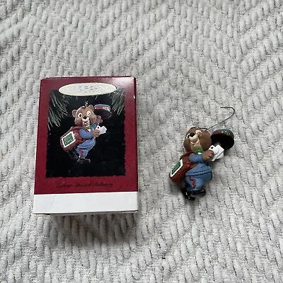 VTG 1994 Hallmark Keepsake Ornament EXTRA-SPECIAL DELIVERY Mailman MAIL Carrier • $9