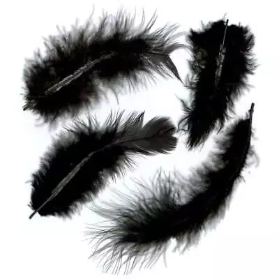 Marabou Feathers .25oz Black • $8.16