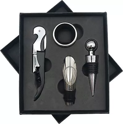 Stainless Wine Corkscrew Beer Bottle Opener Set 4 Seahorse Knives + Foil Cutter • $7.50