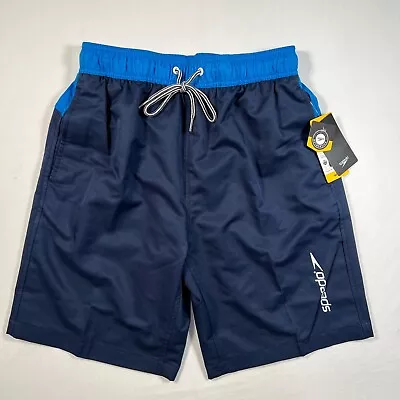 Speedo Men's 9  Marina Long Volley Swim Shorts Blue/Navy S • $13.50