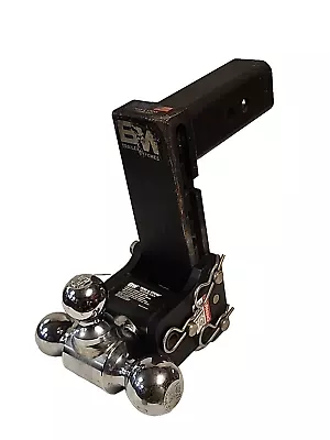 B&W  Trailer Hitch Ball Mount - B&W Tow And  Stow Tri Ball 7/8' 2  2-5/16  Adj. • $220