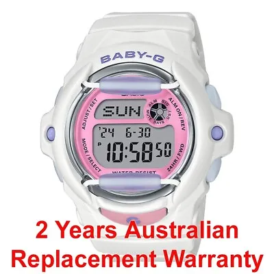 Casio Baby-g Ladies Digital Watch Bg-169 White Pink Bg-169pb-7 2-years Warranty • $154.99