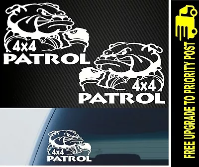 Patrol Nissan Sticker 4x4 Decal Gu Diesel Funny Gq Turbo Ute 4wd PAIR • $21.90