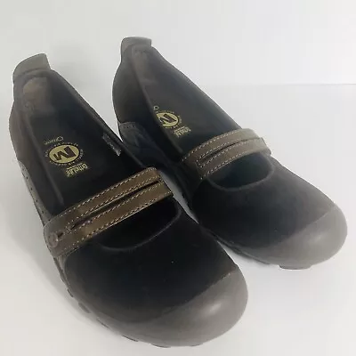 MERRELL Womens Plaza Bandeau Shoes Sz 7.5 Chocolate Brown • $14.99