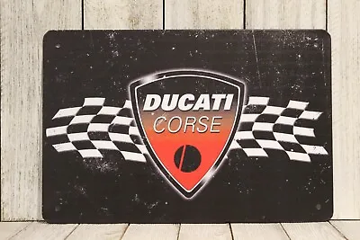 Ducati Motorcycles Tin Sign Metal Poster  Racing Italian Bike 97 • $14.95