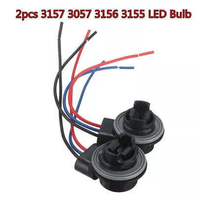 Turn Signal Brake Tail Light Wire Harness For 3157 4157 Type Socket LED Bulb • $13.50