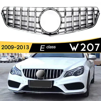 GT GRILLE Front Bumper Grill For Benz W207 E-CLASS Coupe 2009-2013 Chrome Black • $62.13