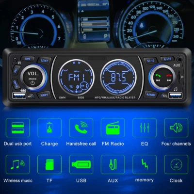 $35.99 • Buy Bluetooth Stereo Radio Boat Marine Receiver AM FM System Wireless USB SD MP3 LCD