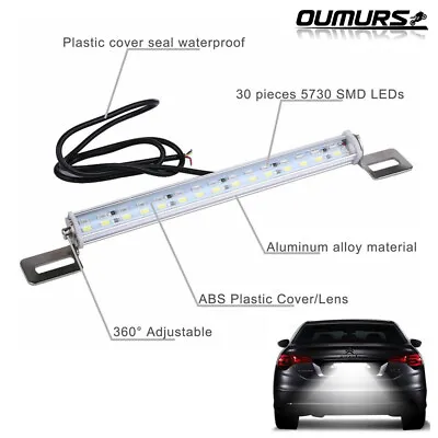 White 30 SMD Bolt-On LED Lamps For Car License Plate Lights Backup Reverse Light • $8.45