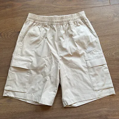 Nike Club Woven Cargo Shorts Mens Shorts White Size XL FB1246 104 • $58.30