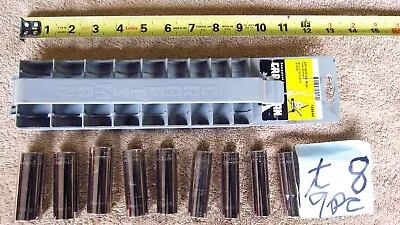 Craftsman 9 Piece 34444 12 Point 3/8  Drive Deep Metric Socket Set With Case • $30