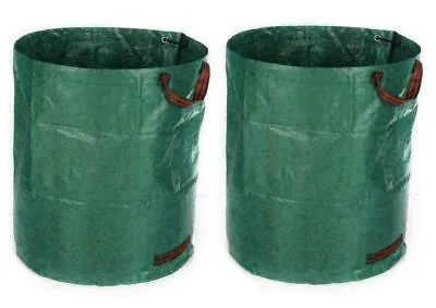 2x272/500L Garden Garbage Bag Gardening Waste Tree Branch And Fallen Leaf • £7.99