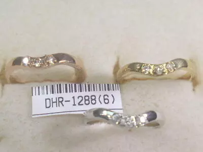 ****   6..  2 ..Each RINGS  DESIGNER  WITH  SWAROVSKI CZ'S  WHOLESALE LOT 1288 • $9.95