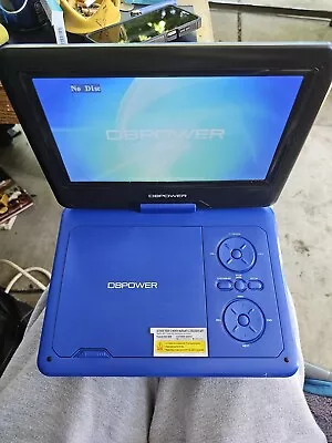 DBPOWER 9  Portable DVD Player Blue Swivel Screen Kids Mobile Screen Gaming Tv • $18