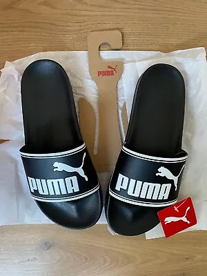 $34.99 • Buy Unisex PUMA Leadcat Slides Sandals In Black And White. BNWT.  US M 10 | W 11.5
