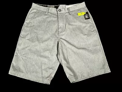 New Volcom Size 34 Frickin Chino Shorts Modern Stretch Heather Gray • $14.99