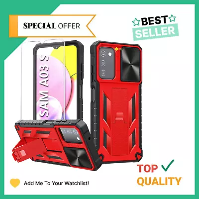 For Samsung Galaxy A03S Shockproof Case Full Protection + Kickstand TPU Cover • $25.99