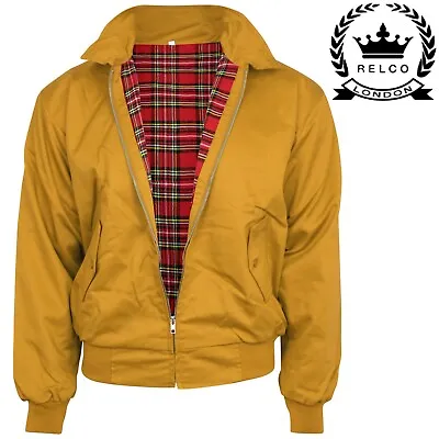 Relco Mustard Yellow Harrington Jacket Skin Mod Scooter Ska Northern Soul  • £44.99