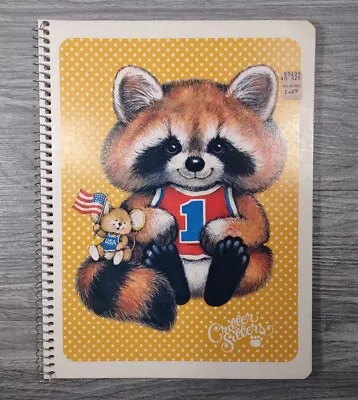 Vintage 80's MEAD Critter Sitters Spiral Notebook Raccoon And Mouse Unused USA • $28.95