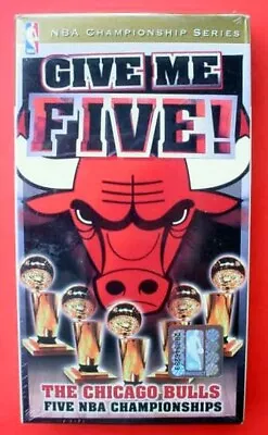 Chicago Bulls Give Me Five NBA Championship Series VHS MICHAEL JORDAN Sealed New • $16