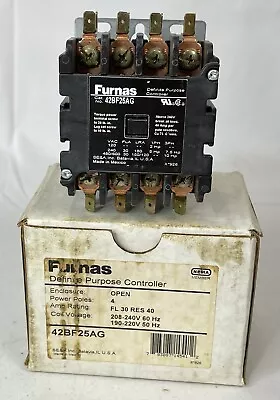 Siemens Furnas Contactor 42BF25AG 4 Pole 30 Amp 208-240V Coil Definite Purpose • $45