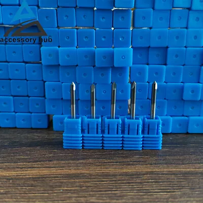 5Pcs 1/8  4 Flute 90 Degree Carbide Chamfer Mills - Single End - TiALN Coated • $16.99