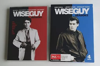 Wiseguy Season 1 & 2 DVD 10 Discs Region 4 Ken Wahl Jerry Lewis Kevin Spacey GC  • $26.99