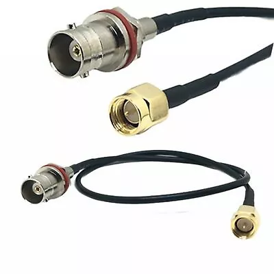 £4.19 • Buy SMA Male To BNC Female Connector  RG174 Adapter Antenna Signal Cable Lead