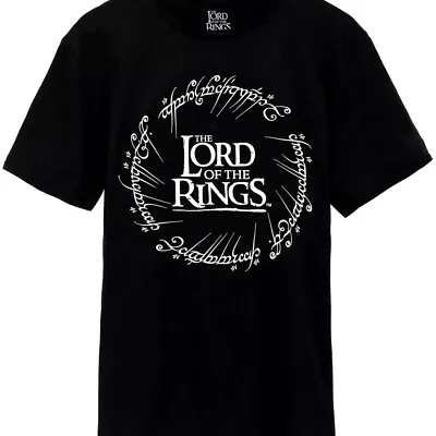 The Lord Of The Rings Mens Logo T-Shirt NS6899 • £16.79