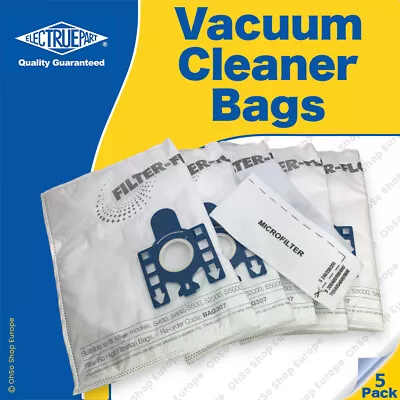 5 X MIELE Vacuum Cleaner Bags GN Type - S5211 S5212 S5220 S5221 S5222 S5260 • £8.92