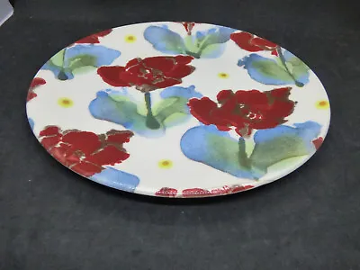 Janice Tchalenko POOLE Pottery POPPY Design Plate Brand New • £14