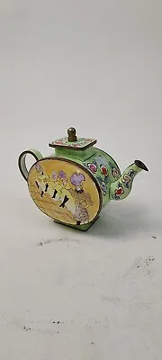 $9.99 • Buy Miniature Enamel And Copper Vintage Teapot