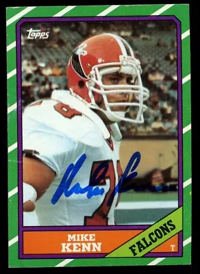 Mike Kenn #366 Signed Autograph Auto 1986 Topps Football Trading Card • $15