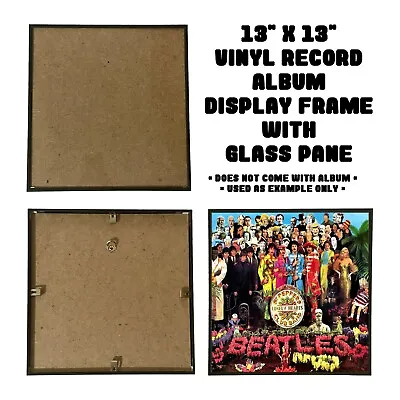 🎵 13  X 13  Vinyl Record Album Display Frame Wall Hanging With Glass Pane • $15