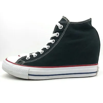 Converse Chuck Taylor All Star Lux Hidden Heel Wedge Black 547198F Size US 9 • $194.99