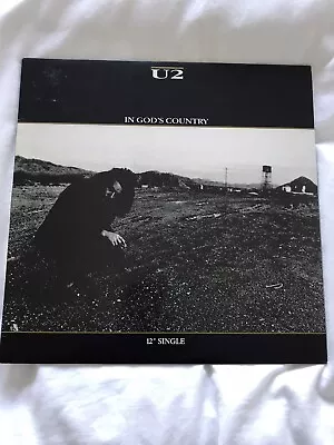 U2 IN GOD’S COUNTRY 1987 12  VINYL SINGLE 10k COPIES ONLY VERY RARE JOSHUA TREE • £50