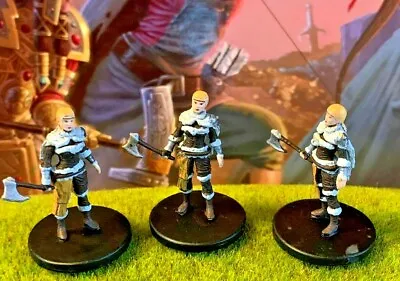 $8.16 • Buy Human Female Barbarian X3 LOT D&D Miniature Dungeons Dragons Tyranny Icewind 13