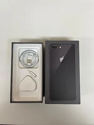 Empty Used Box For Apple IPhone 8 Plus Space Grey 64GB + Accessories Included • £12.99