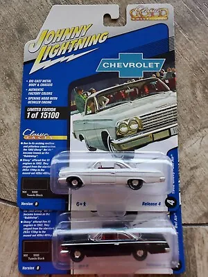 Johnny Lightning 1962 CHEVY BEL AIR #4 Classic Gold White Lightning CHASE Rare • $75