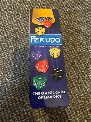 Perudo The Classic Game Of Liar Dice Set - 2002- Rare Tin • £14.42