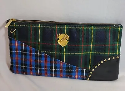 MAC Vintage Scottish Tartan Plaid Shoulder/Clutch/Make-Up Bag Detachable Strap.  • £4.99