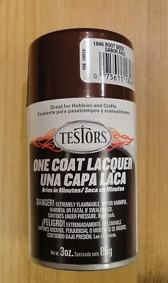 Testors One Coat Rootbeer Lacquer Model Spray (Aerosol) Paint 3oz Root Beer • $7.89