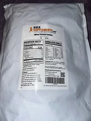 BulkSupplements Whey Protein Isolate Powder 90% 1kg - 30g Per Serving • $33