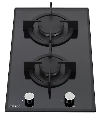 MILLAR GH3020PB 30cm Built-in 2 Burner Domino Gas On Glass Hob With FFD • £180.98