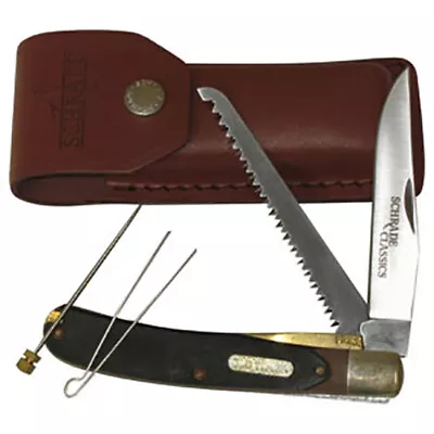 Old Timer Buzz Saw Blade Trapper Pocket Knife Pouched General Purpose  • $120